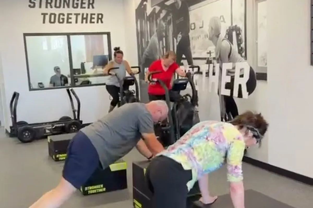 Coached small group personal training session at Alloy Personal Training Colorado Springs in Colorado Springs